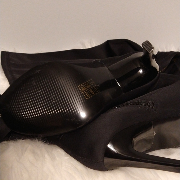 NEW ASOS DESIGN Kyoko thigh high boots in black 7 - Picture 12 of 12